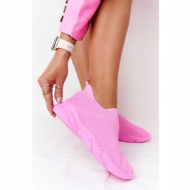 PS1 Damskie Sportowe Buty Slip-on Różowe Yoga Class 2