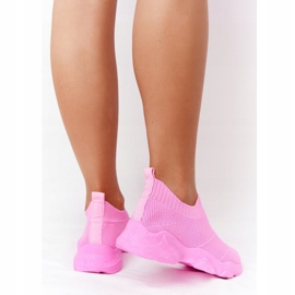 PS1 Damskie Sportowe Buty Slip-on Różowe Yoga Class 4