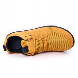 Męskie Sportowe Buty Sneakersy GOE HH1N4029 Żółte 1