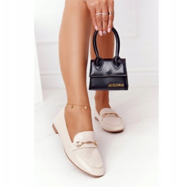 PS1 Klasyczne Damskie Mokasyny Beżowe Eloquence beżowy 2