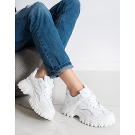 SHELOVET Białe Sneakersy Fashion 3