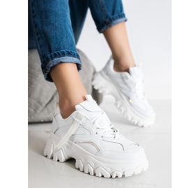SHELOVET Białe Sneakersy Fashion 2