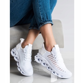 SHELOVET Białe Sneakersy Fashion 3