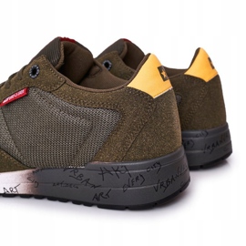 Męskie Sportowe Buty Memory Foam Big Star FF174209 Zielone 1