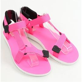 Sandałki sportowe na rzepy różowe N-67 Fluorescent Fushie 1