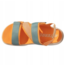 Sandały adidas Terrex Sumra W FX6049 niebieskie pomarańczowe 4
