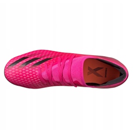 Buty piłkarskie adidas X Ghosted.3 Mg M FW6973 różowe grafitowy, różowy 3