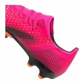 Buty piłkarskie adidas X Ghosted.3 Mg M FW6973 różowe grafitowy, różowy 5