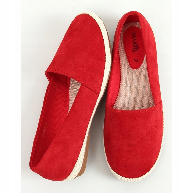 Tenisówki espadryle czerwone 7870 Red 1