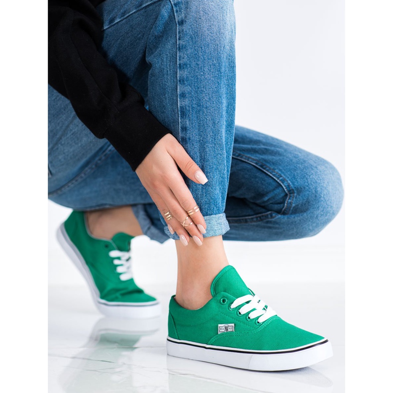 New Age Tenisówki zielone 1