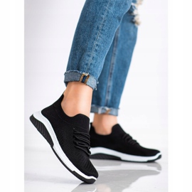 Camo Ażurowe Czarne Sneakersy 1