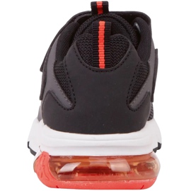 Buty dla dzieci Kappa Yero czarno-szaro-koralowe 260891K 1129 czarne czerwone szare 5