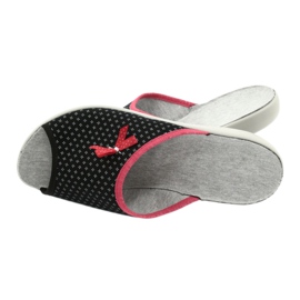 Befado obuwie damskie pu 254D109 Viki czarne czerwone 5