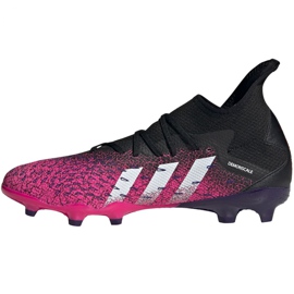 Buty piłkarskie adidas Predator Freak.3 Fg M FW7514 czarny, czarny, różowy różowe 2