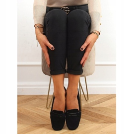 Mokasyny damskie czarne S-980 Black 1