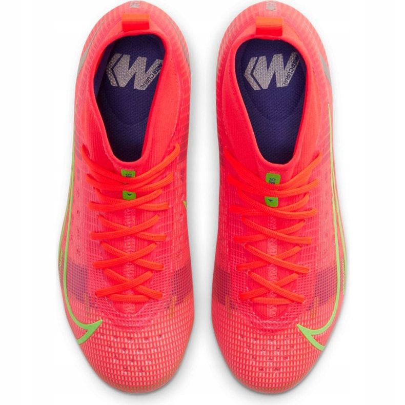 Buty piłkarskie Nike Mercurial Superfly 8 Pro Fg Jr CV0804 600 pomarańczowe pomarańczowe 1