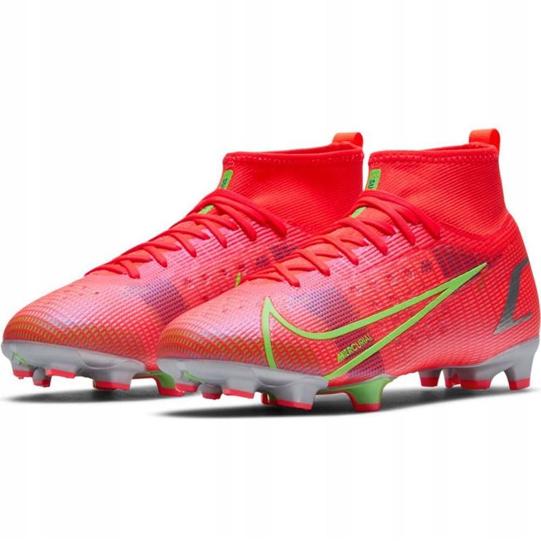 Buty piłkarskie Nike Mercurial Superfly 8 Pro Fg Jr CV0804 600 pomarańczowe pomarańczowe 2