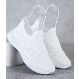 SHELOVET Wsuwane Sneakersy białe 2