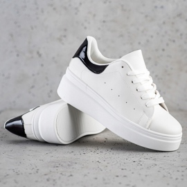 SHELOVET Wygodne Sneakersy białe 1
