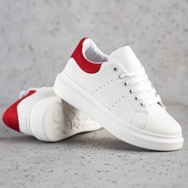 SHELOVET Klasyczne Sneakersy białe 1