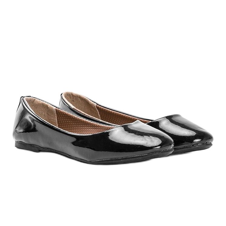 Czarne lakierowane baleriny Sixth Avenue 1