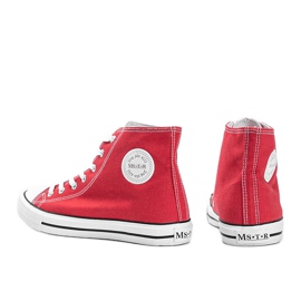 Czerwone trampki męskie za kostkę Perry 1