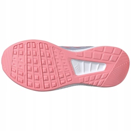 Buty dla dzieci adidas Runfalcon 2.0 K szaro-różowe FY9497 szare 2