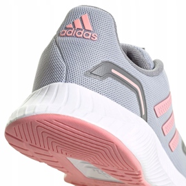 Buty dla dzieci adidas Runfalcon 2.0 K szaro-różowe FY9497 szare 4