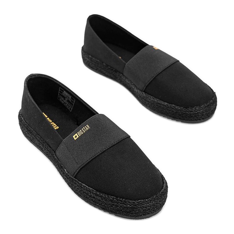 Czarne espadryle damskie Big Star BeShi 1