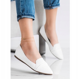 Seastar Modne Baleriny Z Eko Skóry białe 1