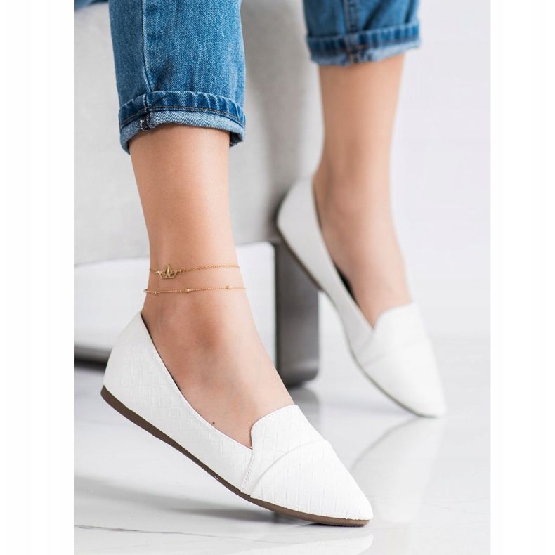 Seastar Modne Baleriny Z Eko Skóry białe 1