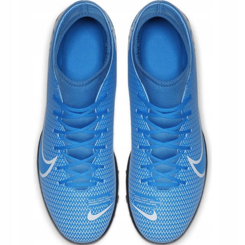 Buty piłkarskie Nike Mercurial Superfly 7 Club Tf Jr AT8156 414 wielokolorowe niebieskie 1