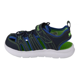 Sandały Skechers C-Flex Sandal 2.0 Heat Blast Jr 400041N-NVLM czarne granatowe 1