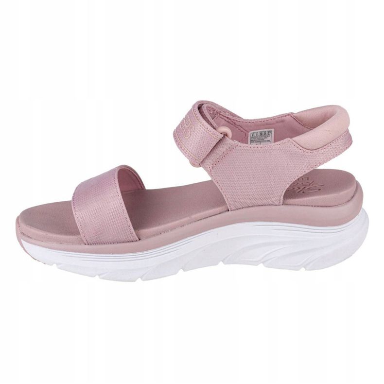Sandały Skechers D'Lux Walker-New Block W 119226-BLSH czarne różowe 1