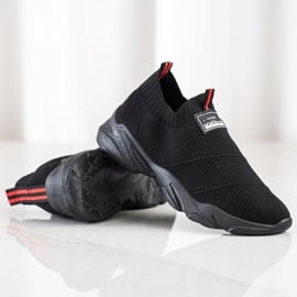 SHELOVET Wsuwane Sneakersy Fashion czarne 3