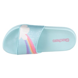 Klapki Skechers Sunny Slides-Dreamy Steps Jr 86994L-LBMT niebieskie 2