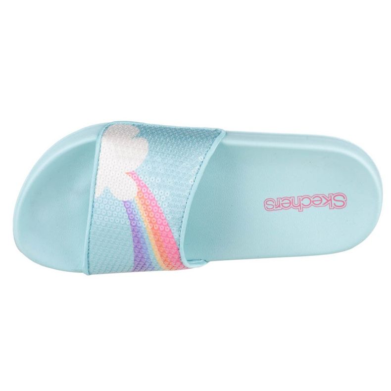 Klapki Skechers Sunny Slides-Dreamy Steps Jr 86994L-LBMT niebieskie 2