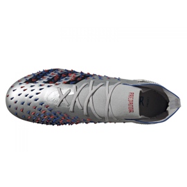 Buty piłkarskie adidas Predator Freak.1 Fg M FY1050 szare srebrny 3