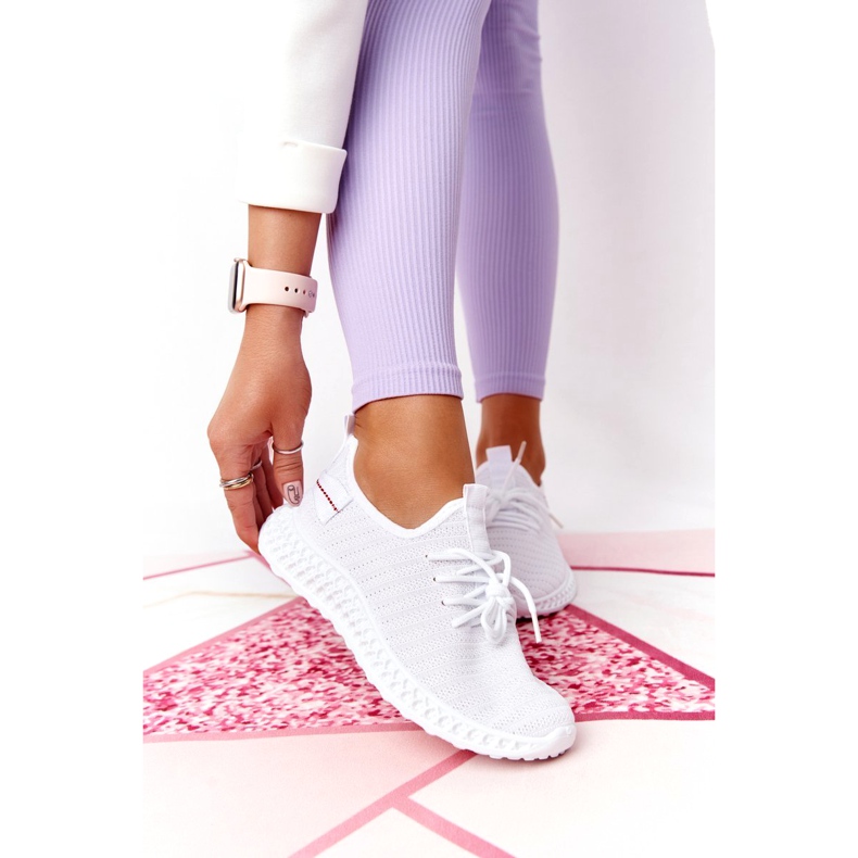 PS1 Damskie Sportowe Buty Slip-on Białe Do It 2