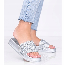 Srebrne klapki z cyrkoniami Love Bling srebrny 1