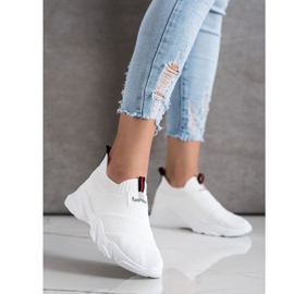 SHELOVET Wsuwane Sneakersy Fashion białe 2