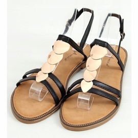 Sandałki damskie czarne N-101 Black 1