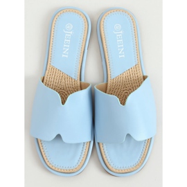 Klapki damskie niebieskie 395 Blue 1