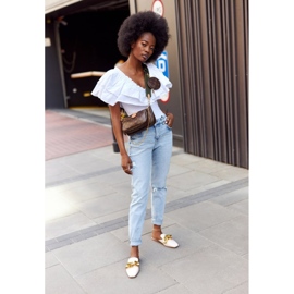 Klapki Z Cholewką I Łańcuchem Beżowe Call On Me beżowy 1