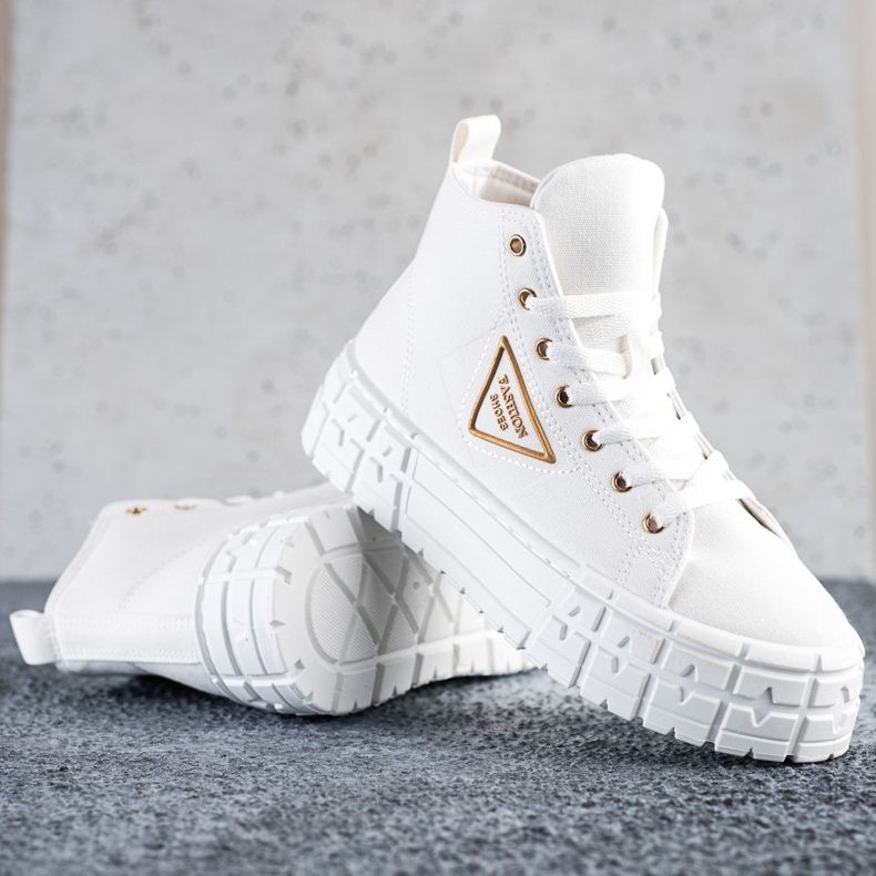 Goodin Wysokie Trampki Fashion białe 1