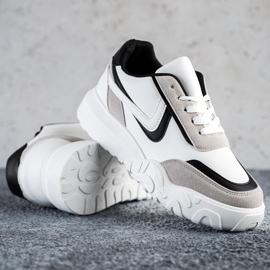 SHELOVET Casualowe Sneakersy białe wielokolorowe 1