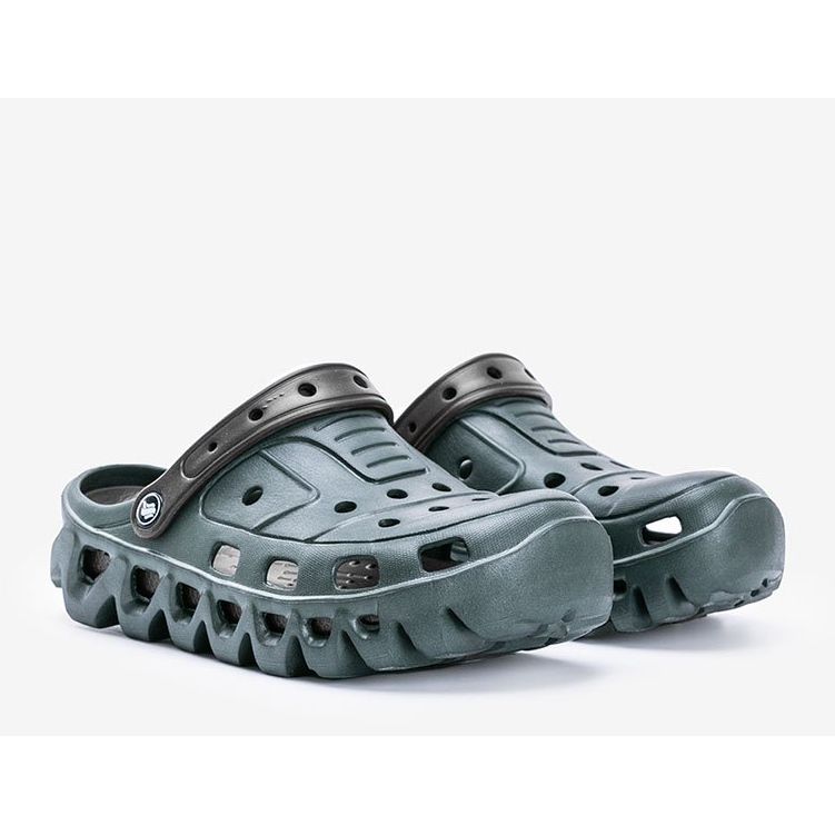 Zielone klapki typu koksy męskie Norbs 1