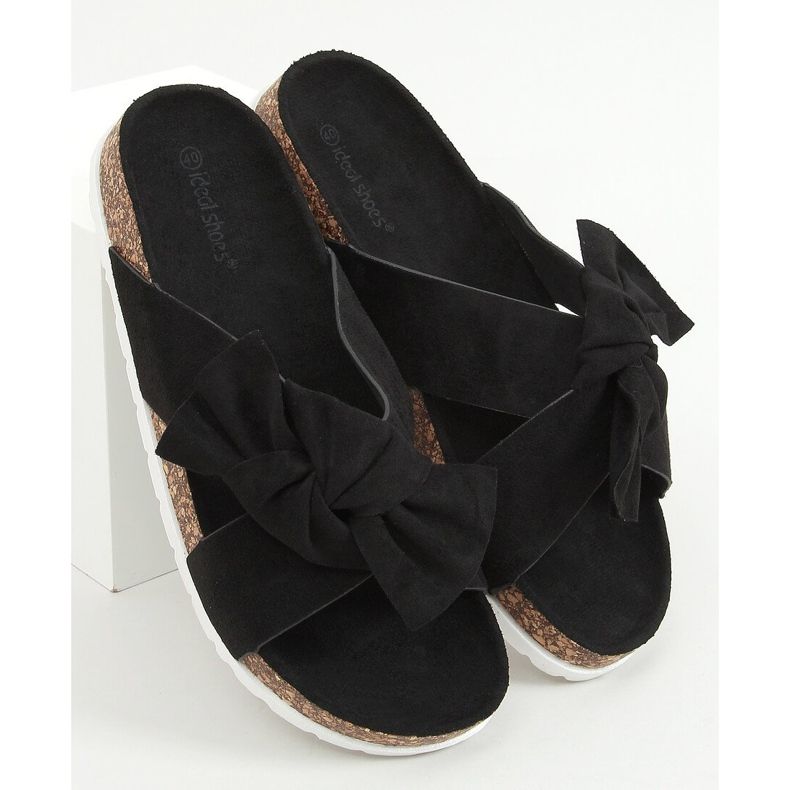 Klapki korkowe czarne 7853 Black 1