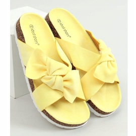 Klapki korkowe żółte 7853 Yellow 1