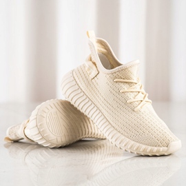 Marquiz Tekstylne Sneakersy beżowy 1